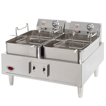 5E-F30 30 Lb. Electric Countertop Fryer - 208/240V 8638/11500W